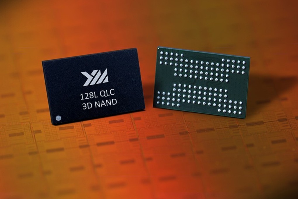 Wuhan-based Yangtze Memory Technologies Co, which successfully designed and manufactured China’s first 3D NAND flash memory in 2017, introduced in April its 128-layer, 1.33-terabyte X2-6070 chip. Photo: Handout
