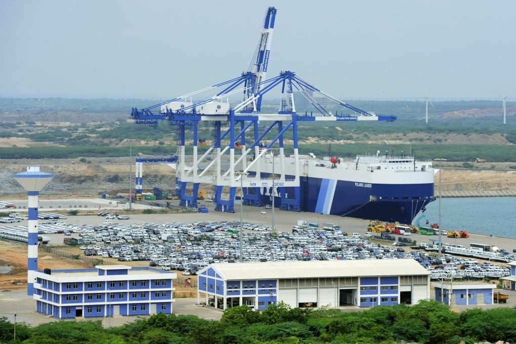Ports such as Hambantota in Sri Lanka form a network of Chinese influence, the report said. Photo: AFP