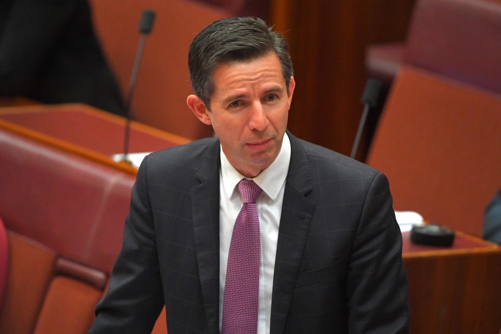 Australia’s Trade Minister Simon Birmingham said security agencies had acted according to the law with the raid. Photo: EPA
