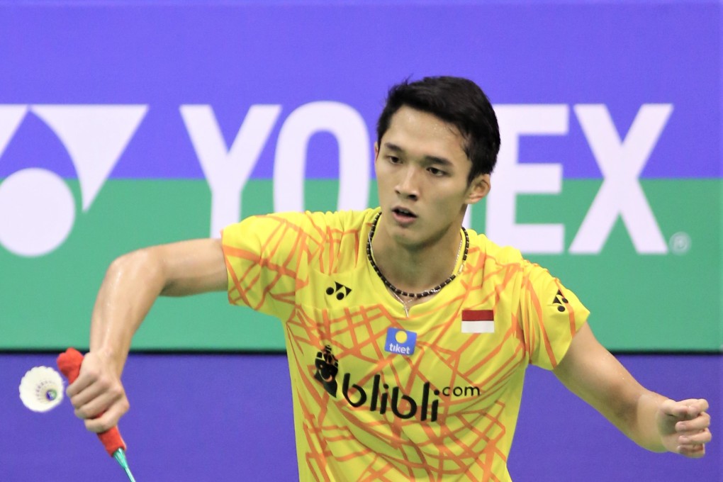 Jonatan Christie of Indonesia in action in Hong Kong in 2018. Indonesia have pulled out of the Thomas and Uber Cups. Photo: SCMP