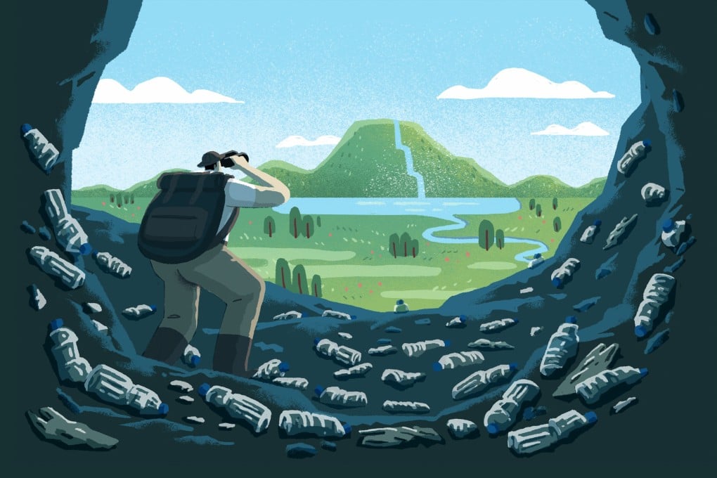 By the year’s end, a ban will take effect on the production and sale of disposable foamed plastic tableware, straws and plastic cotton buds. Illustration: Perry Tse