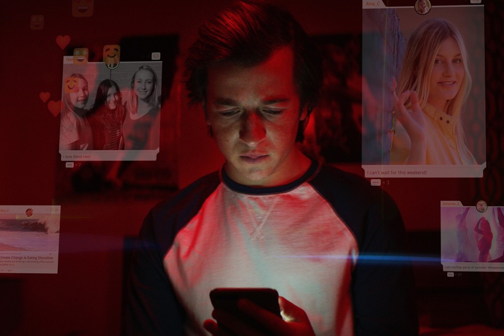 Skyler Gisondo in a scene from The Social Dilemma, which explores the dangerous impact of social networking. Photo: Netflix via AP