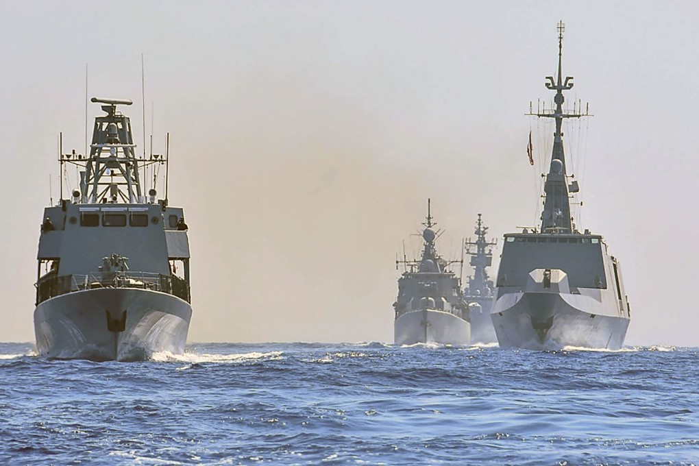 Warships from Greece, Italy, Cyprus and France participate in a joint military exercise in the eastern Mediterranean sea. Photo: AP