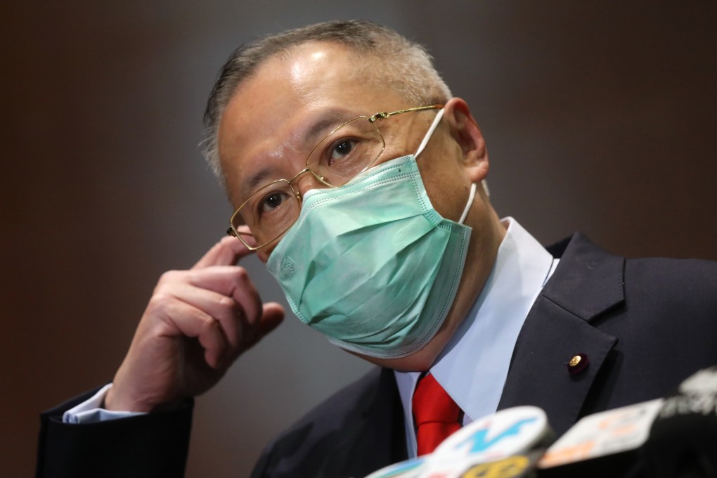 Lawmaker Tommy Cheung Yu-yan speaks to the press at the Legislative Council Complex in March. Photo: K. Y. Cheng