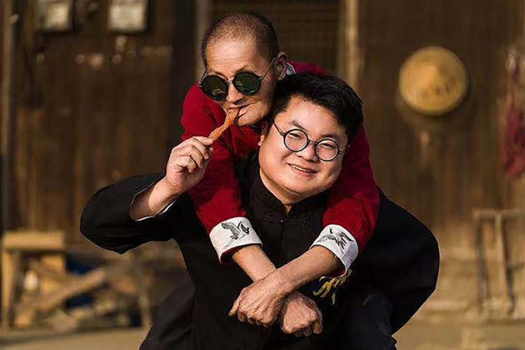 Tan Zhouhai and his grandfather are delighting China’s online community as the internet embraces an older generation of video stars. Photo: Handout