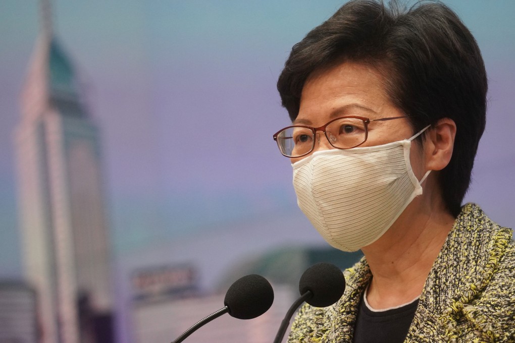 Calling 12 detained Hongkongers ‘democracy activists’ is an attempt to distract from their wanted status, Carrie Lam said on Tuesday. Photo: Winson Wong