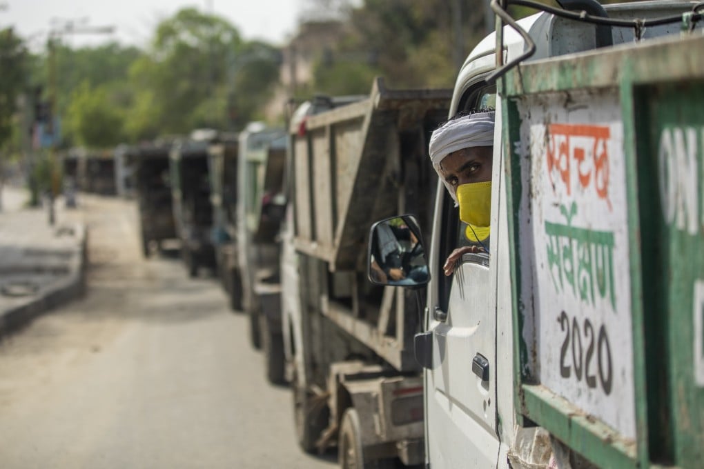 India’s gross domestic product is forecast to fall by 9 per cent in 2020 and rise 8 per cent in 2021. Photo: Bloomberg