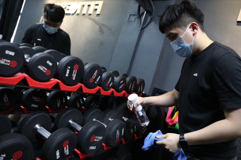 Hong Kong’s gyms, shuttered for nearly two months, have been offered just half of what they received in the first round of relief. Photo: Nora Tam