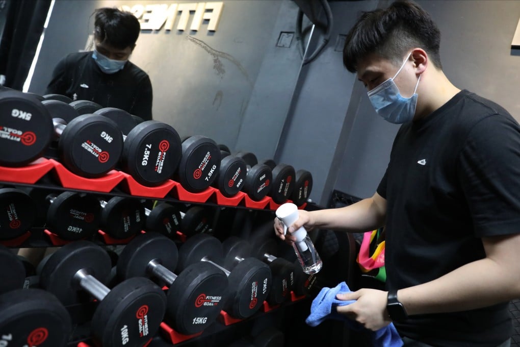 Hong Kong’s gyms, shuttered for nearly two months, have been offered just half of what they received in the first round of relief. Photo: Nora Tam