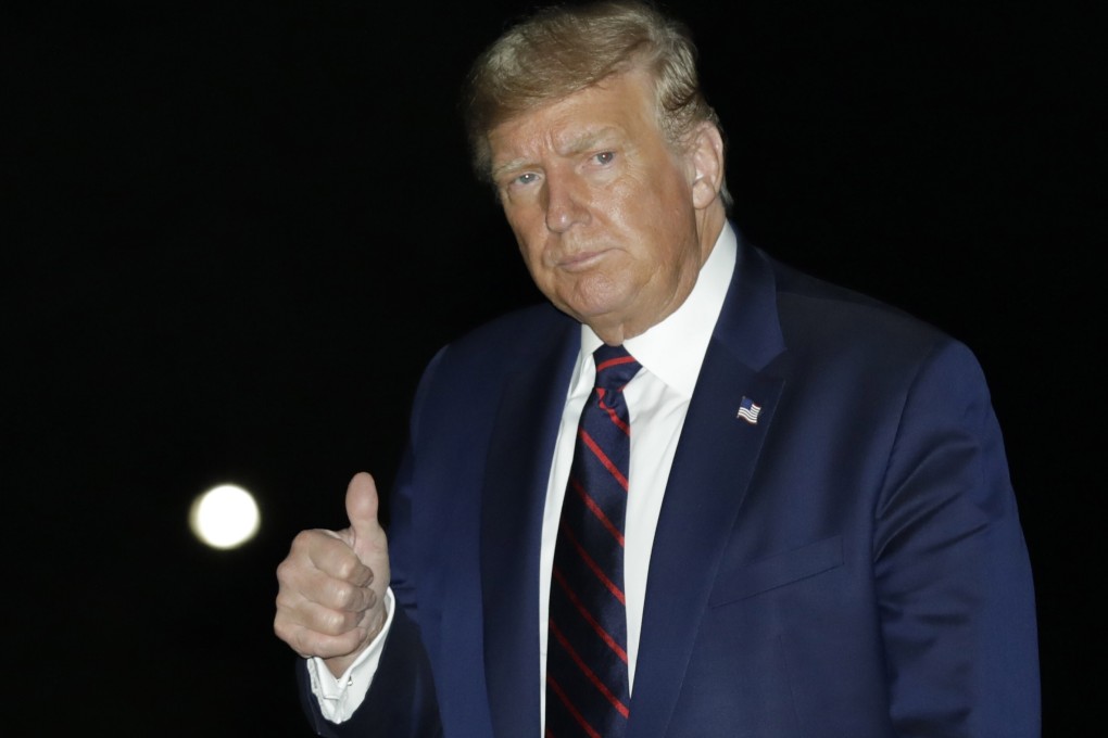 President Donald Trump denied during a televised town hall that he had played down the threat of the coronavirus earlier this year. Photo: EPA