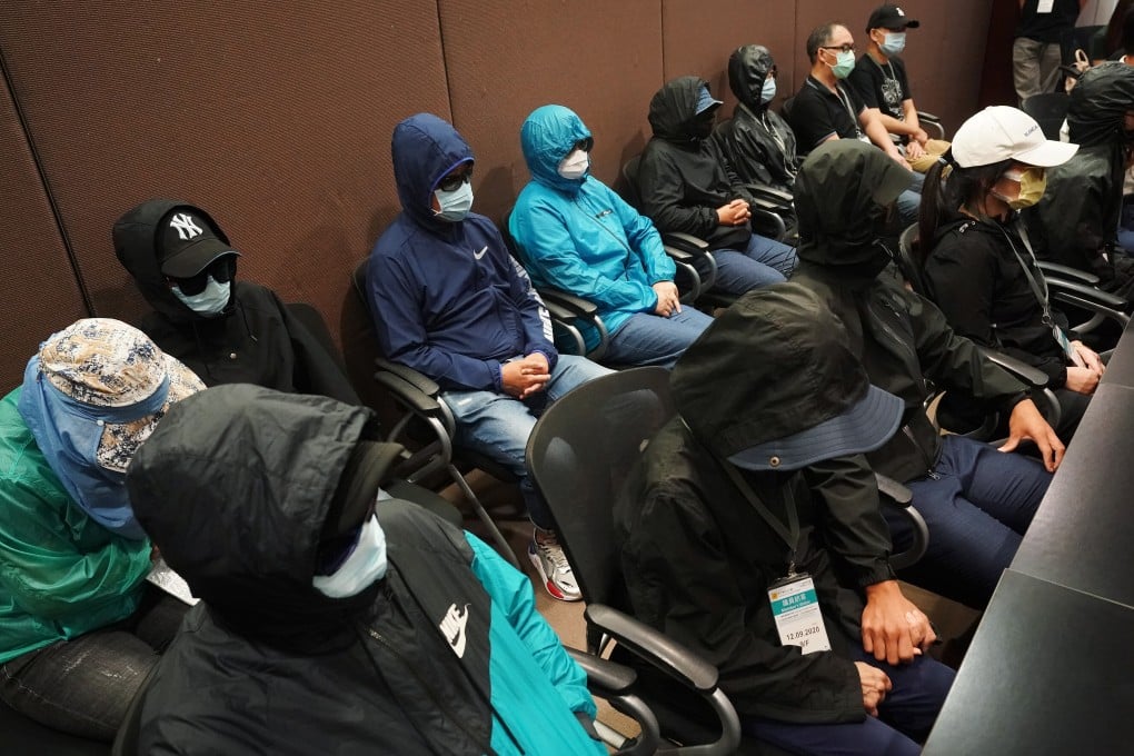 The families of six of the 12 Hongkongers detained in Shenzhen meet the media at the Legislative Council building on September 12. They have appealed to the Hong Kong government to bring the detained back to the city for trial, but the government’s response offered little hope in return. Photo: Felix Wong