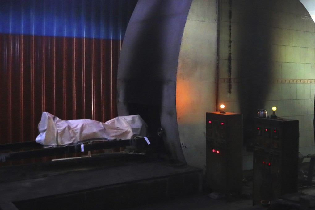 The body of a Covid-19 victim prepared for cremation in New Delhi. India is now second in the world with the number of reported infections with over 5.1 million cases. Photo: AP