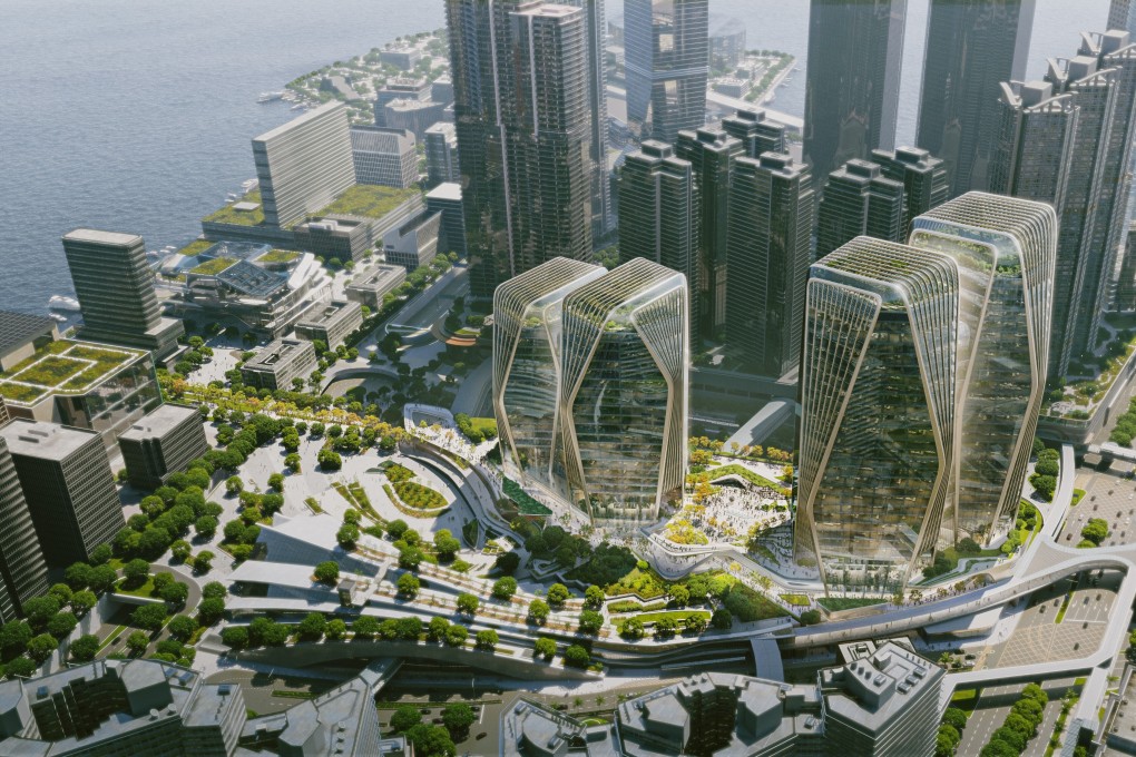Sun Hung Kai Properties has a new design for its West Kowloon project. Photo: Handout