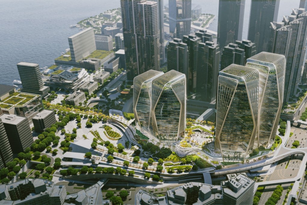 Sun Hung Kai Properties has a new design for its West Kowloon project. Photo: Handout