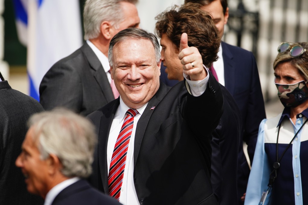 US Secretary of State Mike Pompeo at the White House on Tuesday. Photo: EPA-EFE