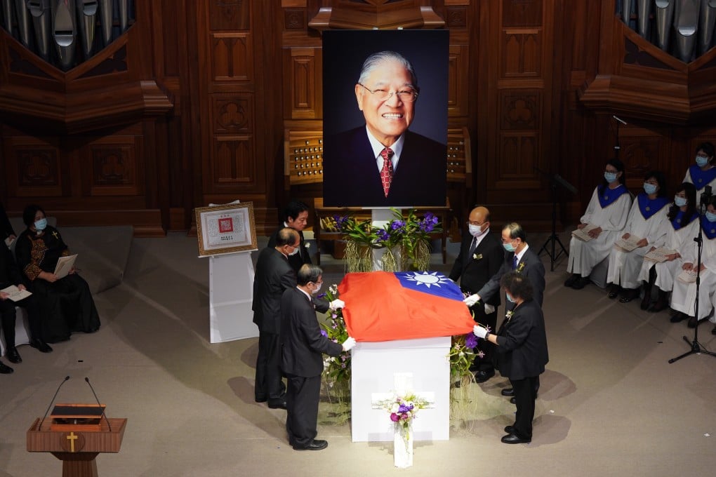The funeral of former Taiwanese president Lee Teng-hui was held in Taipei on Saturday. Photo: EPA-EFE