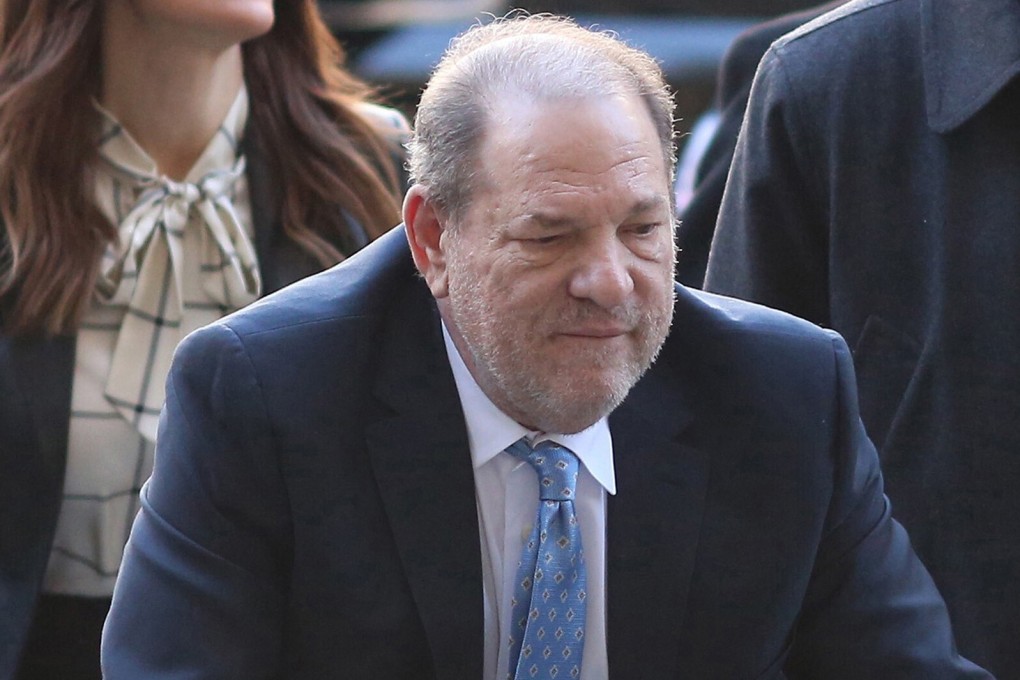 Harvey Weinstein at Manhattan Criminal Court on February 24, 2020. The Queen has ordered that the movie producer, jailed for sexual assault earlier this year, be stripped of his CBE. Photo: New York Daily News / TNS