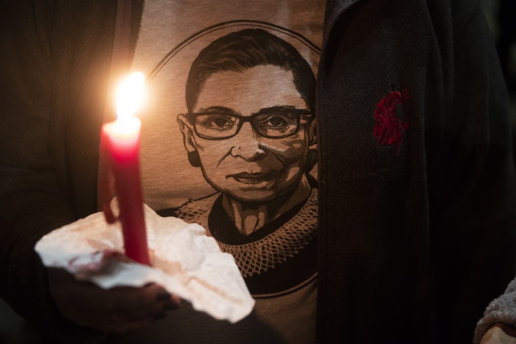 The 87-year-old Ruth Bader Ginsburg, immensely popular among Democrats, died Friday after a long battle with cancer. Photo: EPA