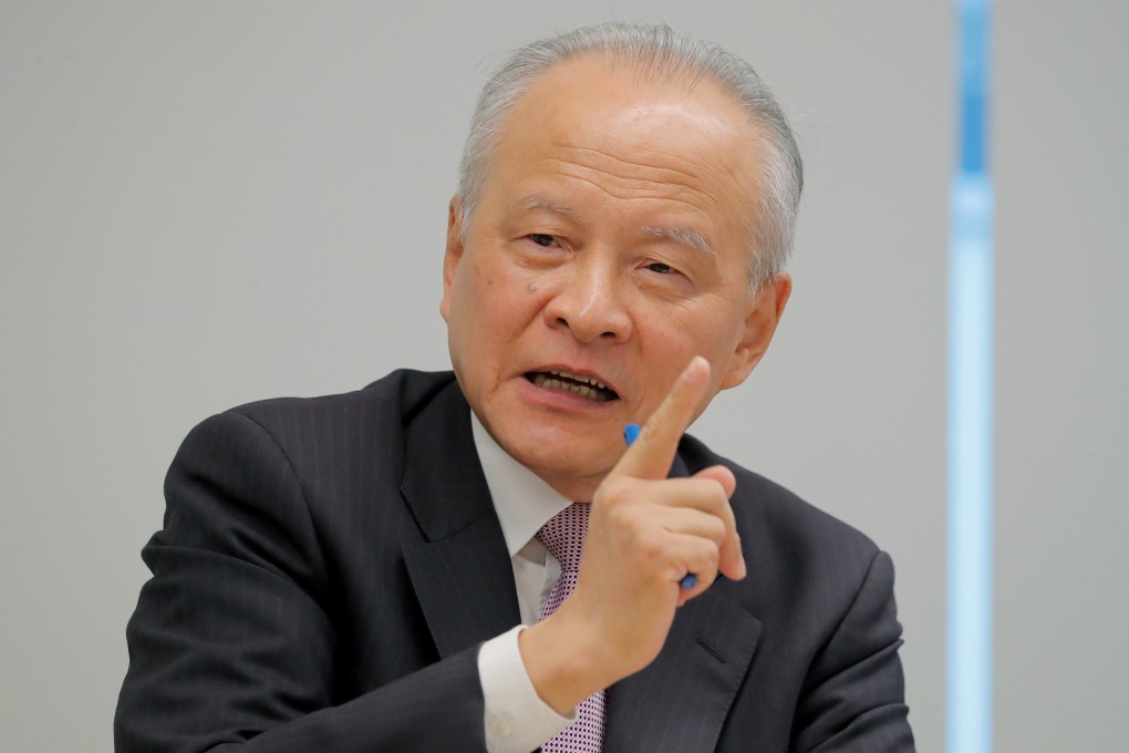 Chinese ambassador to the United States Cui Tiankai says he never expected to be in the job so long. Photo: Reuters