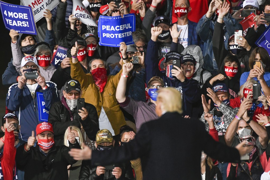 Minnesota is roughly 79 per cent white, and the crowd last Friday appeared to reflect that. Photo: EPA