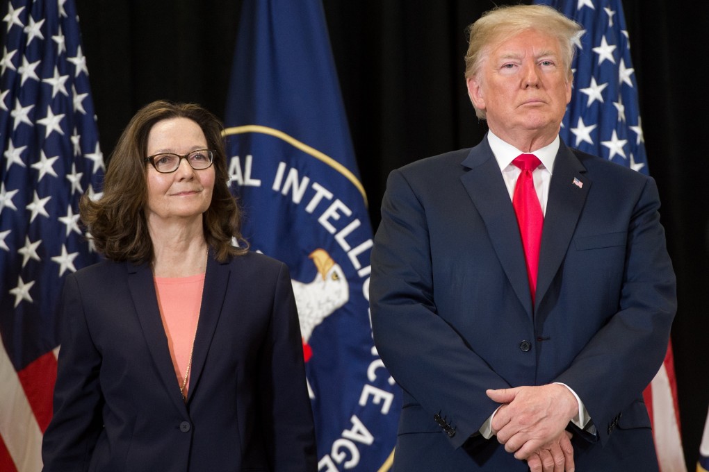 US President Donald Trump and Gina Haspel at the swearing-in ceremony for Haspel as CIA director May 21, 2018. File photo: AFP