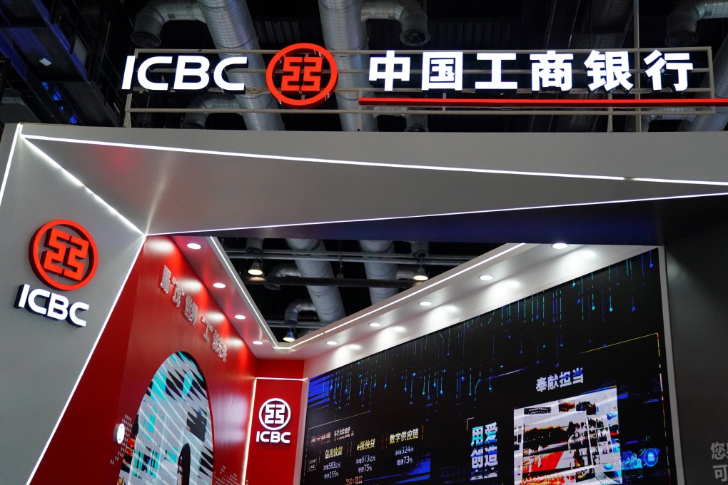 Industrial and Commercial Bank of China sets up a booth at the China International Fair for Trade in Services in September in Beijing. Photo: Reuters