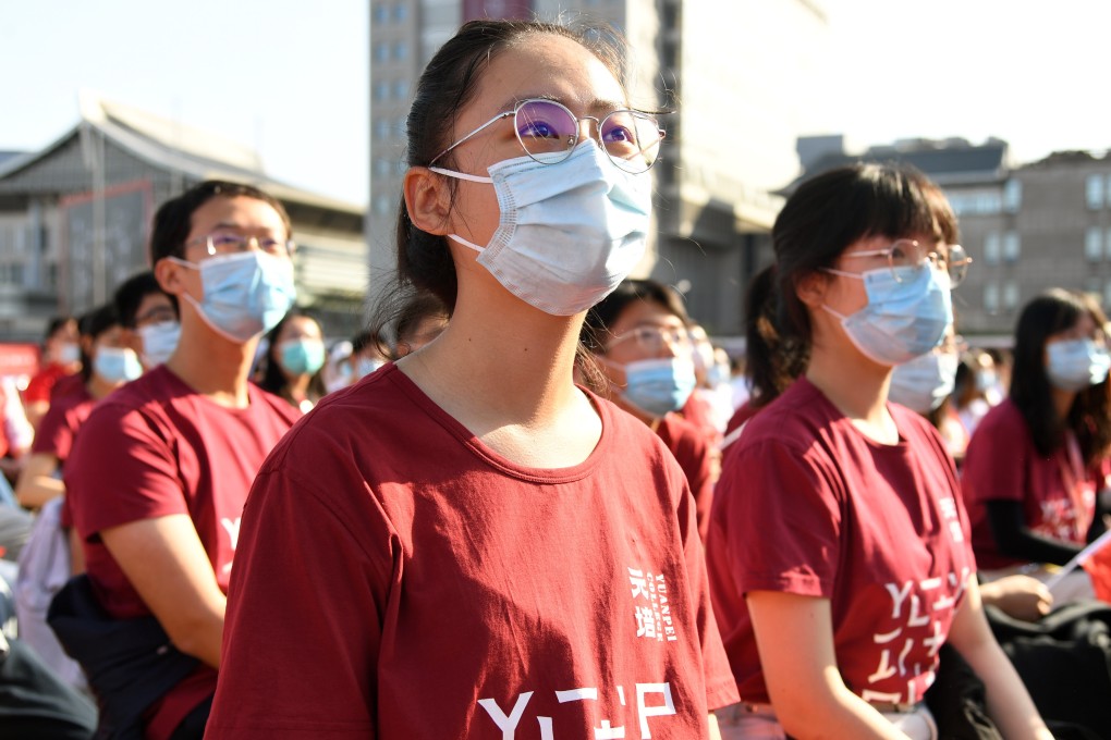 Students attend the opening ceremony for academic year 2020-2021 at Peking University in Beijing, on September 20, 2020. Photo: Xinhua