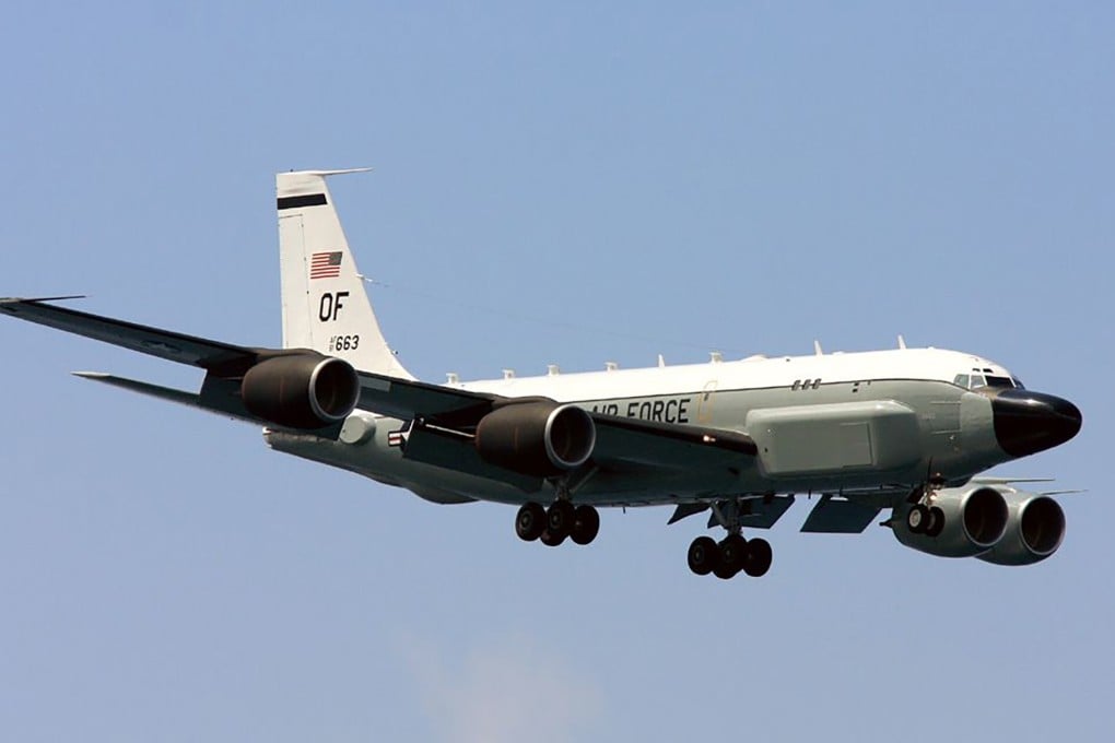 A US Air Force RC-135S reconnaissance aircraft used a hex code allocated to a Philippine aircraft as it flew over the Yellow Sea, according to a monitoring group. Photo: Handout