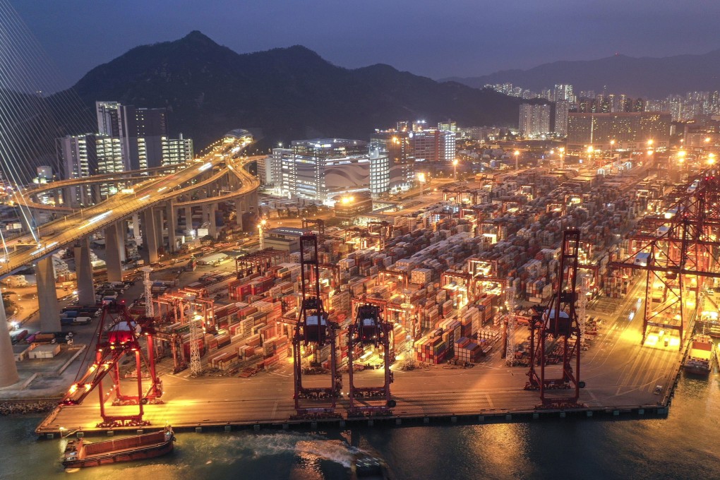 A general view of Kwai Chung Cargo Terminal on July 10. Many shipping firms in Hong Kong have announced plans to improve sustainability. Photo: Martin Chan