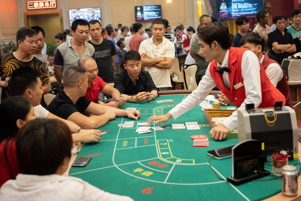 Chinese residents test their luck at a casino in Cambodia before the coronavirus, as gambling is illegal in mainland China. Photo: Ruom