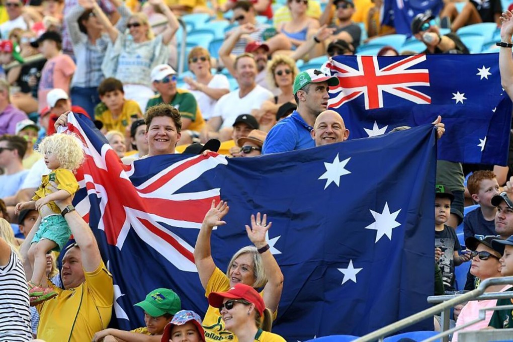 Australia fans at a Rugby Sevens match in Hong Kong. Photo: CNN