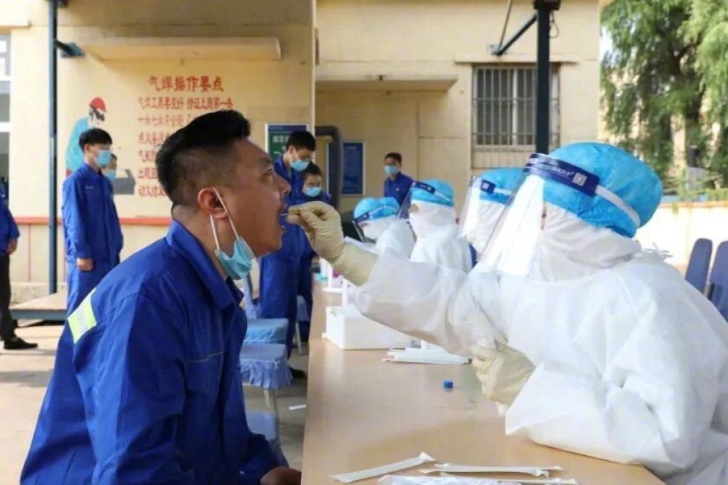 None of the 178,475 residents of Qingdao tested for the coronavirus returned a positive result. Photo: Weibo