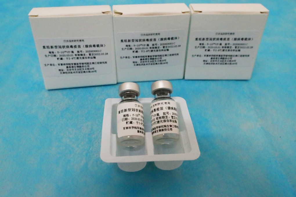 A vaccine co-developed by CanSino Biologics is one of four Chinese candidates. Photo: Reuters