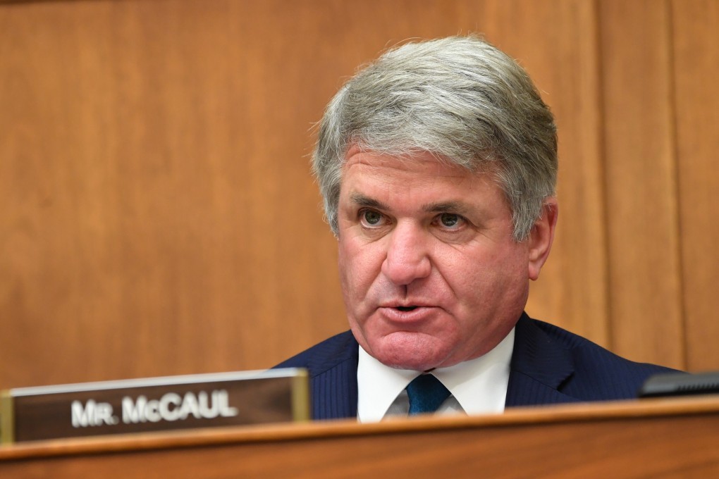 US congressman Michael McCaul says a trade deal with Taiwan would help hold Beijing accountable for its handling of the coronavirus outbreak. Photo: EPA-EFE