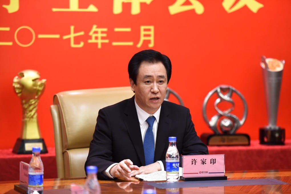 China Evergrande’s billionaire chairman Hui Ka-yan is taking steps to implement the group’s three-low (debt, leverage, cost) and one-high (turnover) development strategy. Photo: Xinhua