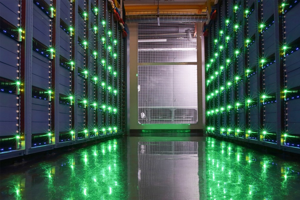 A roomful of servers are seen inside a data centre operated by Alibaba Cloud, China's largest cloud infrastructure services provider. Photo: Handout