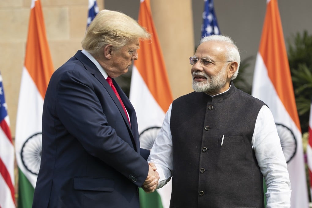 US President Donald Trump and Indian Prime Minister Narendra Modi. Photo: AP