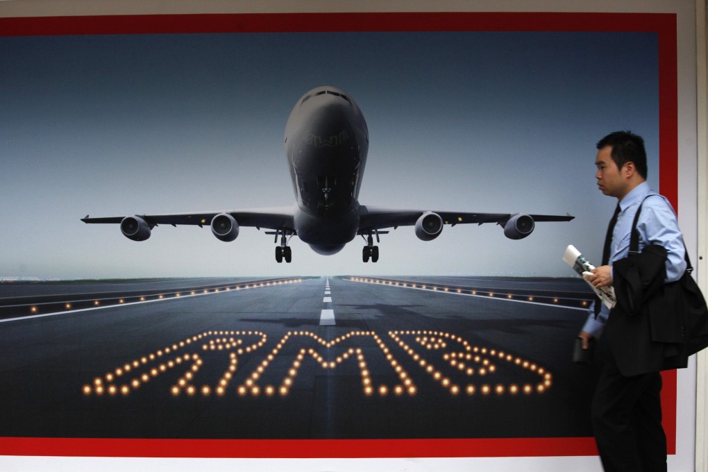 An advertisement for renminbi-denominated products is seen in Hong Kong in 2011. Photo: Reuters