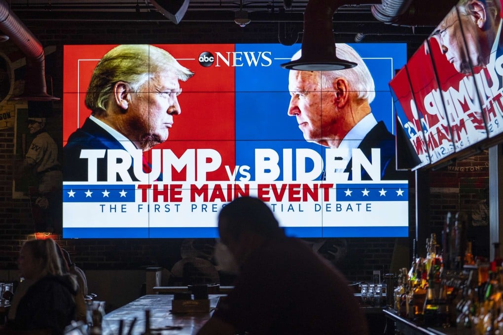The Trump-Biden head-to-head was more of a shouting match than a serious debate. Photo: AFP
