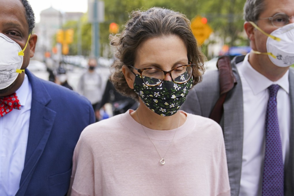 Clare Bronfman arrives at federal court in New York for her sentencing on Wednesday. Photo: AP