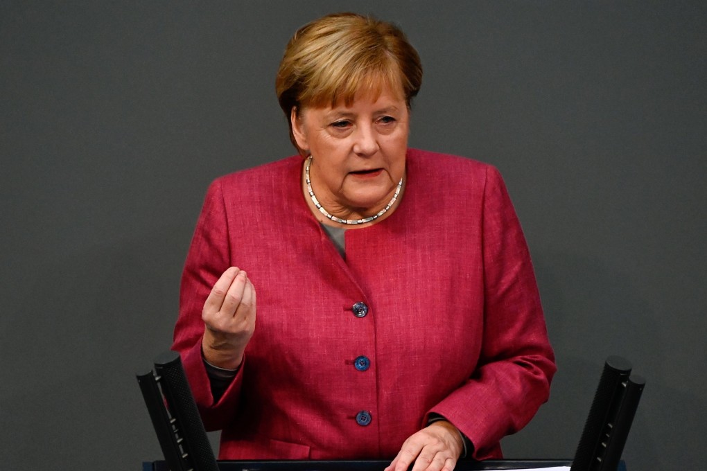 German Chancellor Angela Merkel says Europe and China must work together on climate issues. Photo: AFP