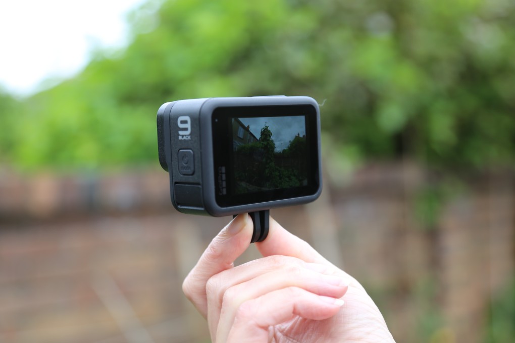 The GoPro Hero9 Black action camera has a front-facing screen, turning it into a webcam. Photo: Jamie Carter
