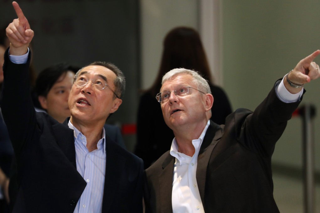 Henry Tang with Duncan Pescod. Photo: Robert Ng