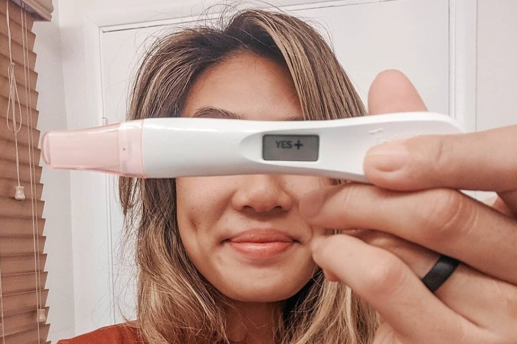ONE Championship star Angela Lee with a positive pregnancy test. Photo: Instagram