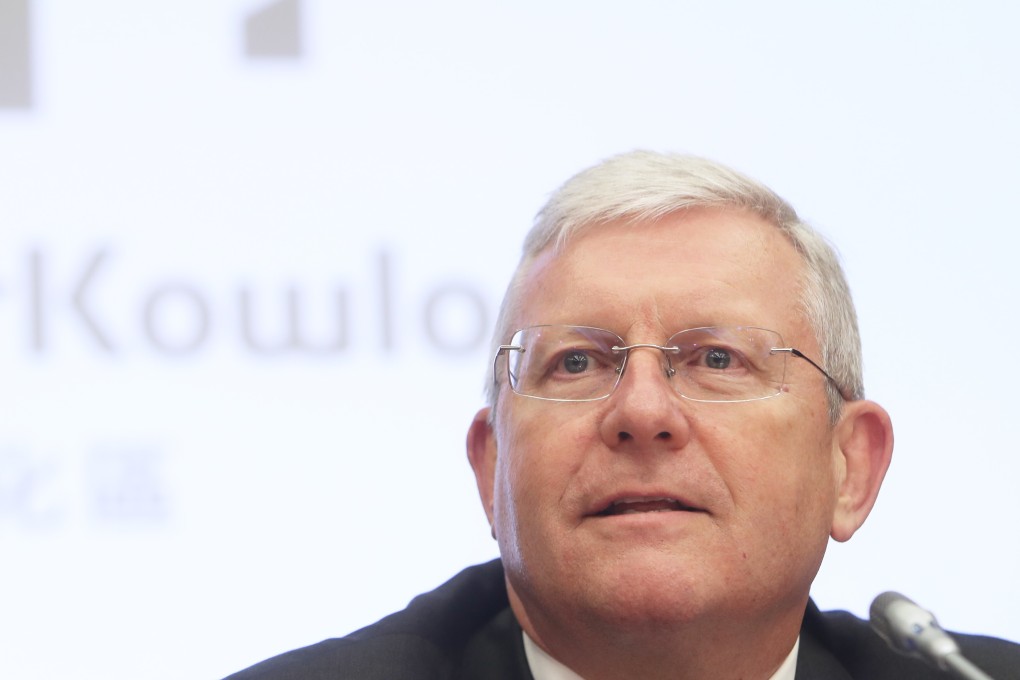 Duncan Pescod, CEO, West Kowloon Cultural District Authority, attends a press conference on termination Hsin Chong Construction Group over M+ museum. 17AUG18 SCMP/ Winson Wong