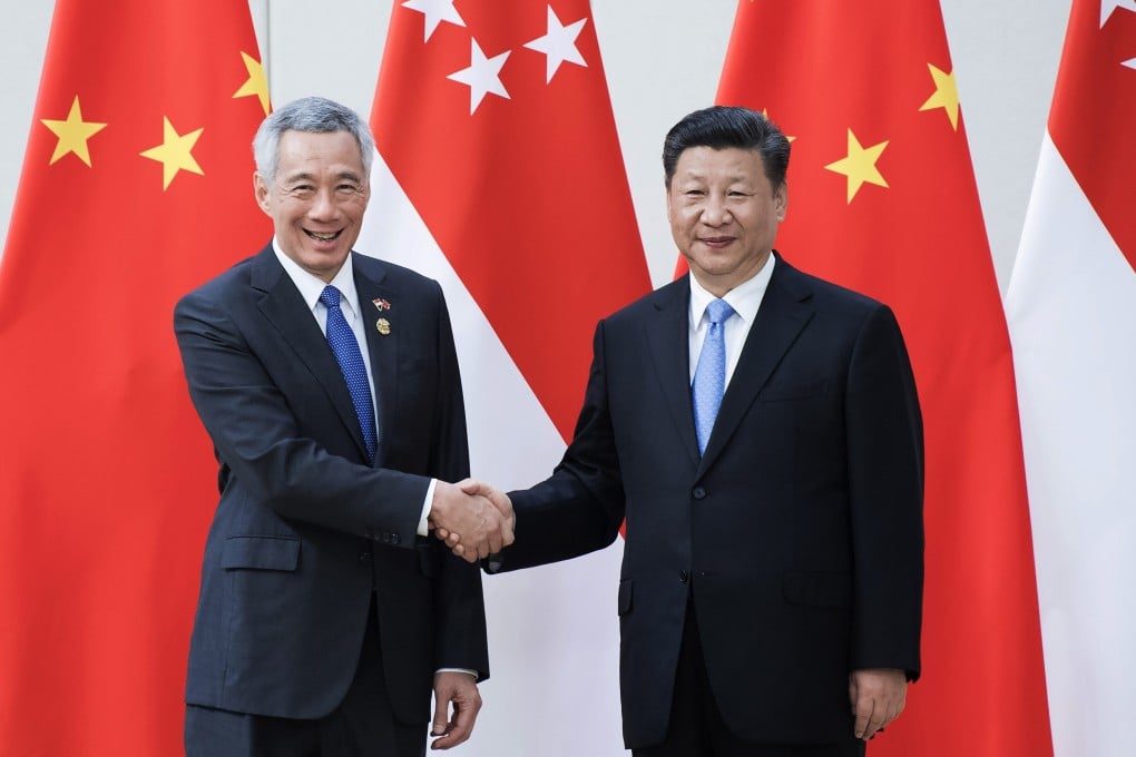Chinese President Xi Jinping (right) and Singaporean Prime Minister Lee Hsien Loong in 2018. Photo: Xinhua