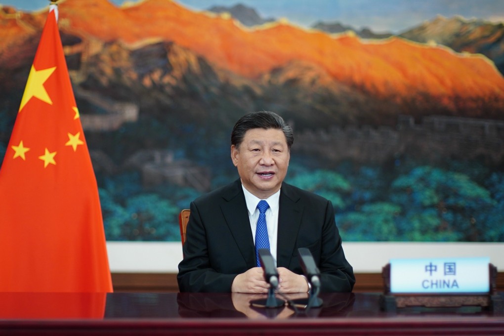 Chinese President Xi Jinping is seen delivering a speech to the UN on October 1. Photo: Xinhua