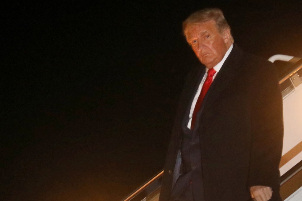 US President Donald Trump exits Air Force One on October 1. Photo: Reuters