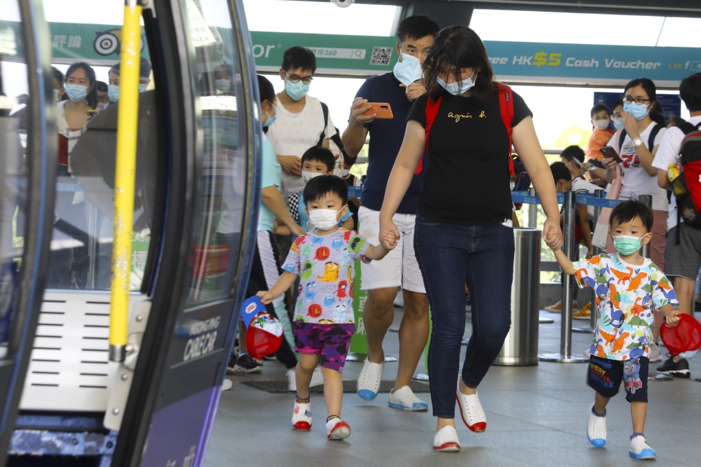 Families were out in force to enjoy the long weekend. Photo: Dickson Lee