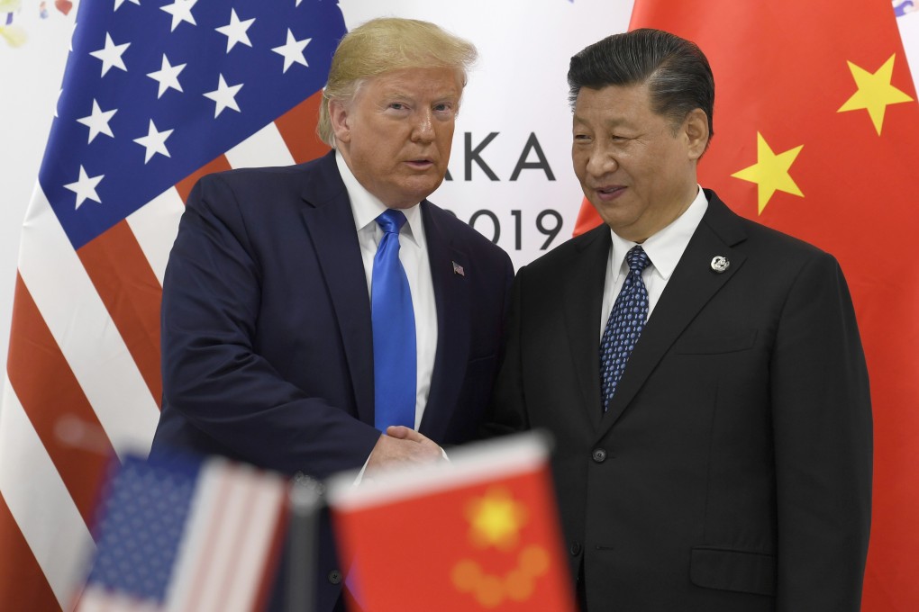 US President Donald Trump and Chinese President Xi Jinping shake hands during a meeting on the sidelines of the G20 summit in Osaka, Japan, on June 29, 2019. Photo: AP